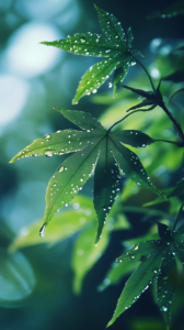 green leaves